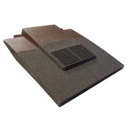 Plain tile antique brown - antique,