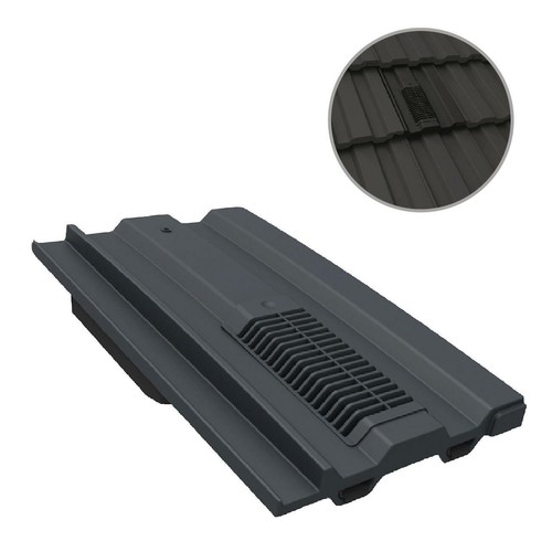 Grey mini castellated roof - grey,