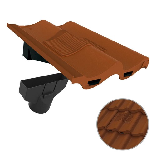 Terracotta double pantile - terracotta,